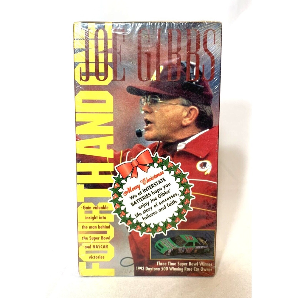Joe‎ Gibbs Fourth and One Washington Redskins Super Bowl NFL Nascar VHS Sealed